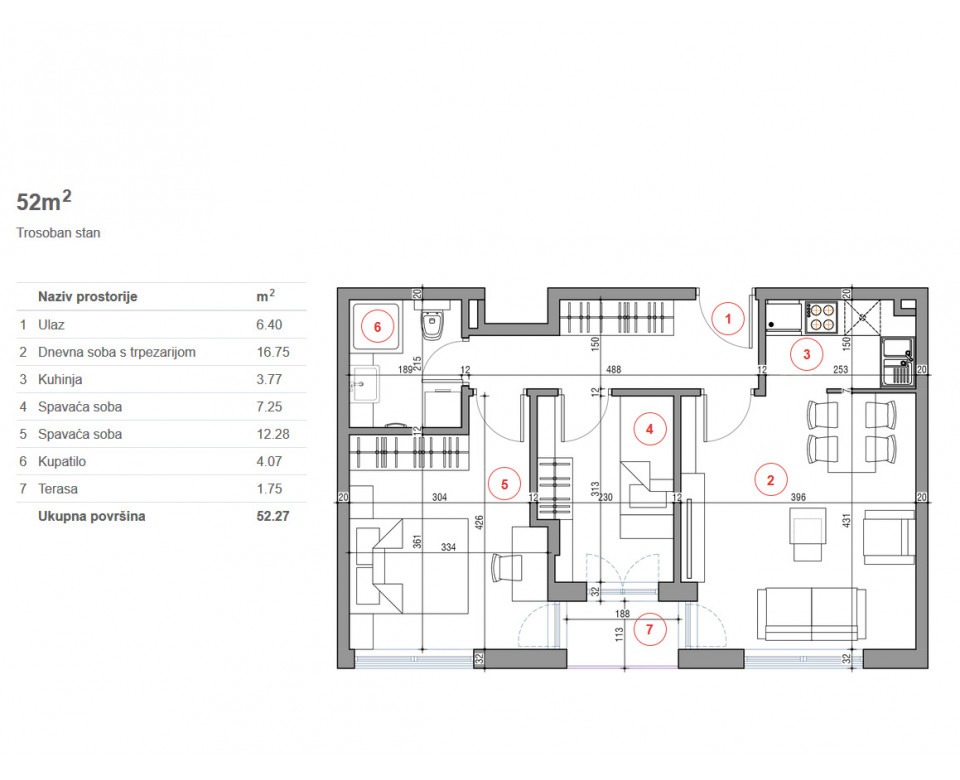 Novogradnja Stari grad - Stambeni objekat u ulici Dunavska 70