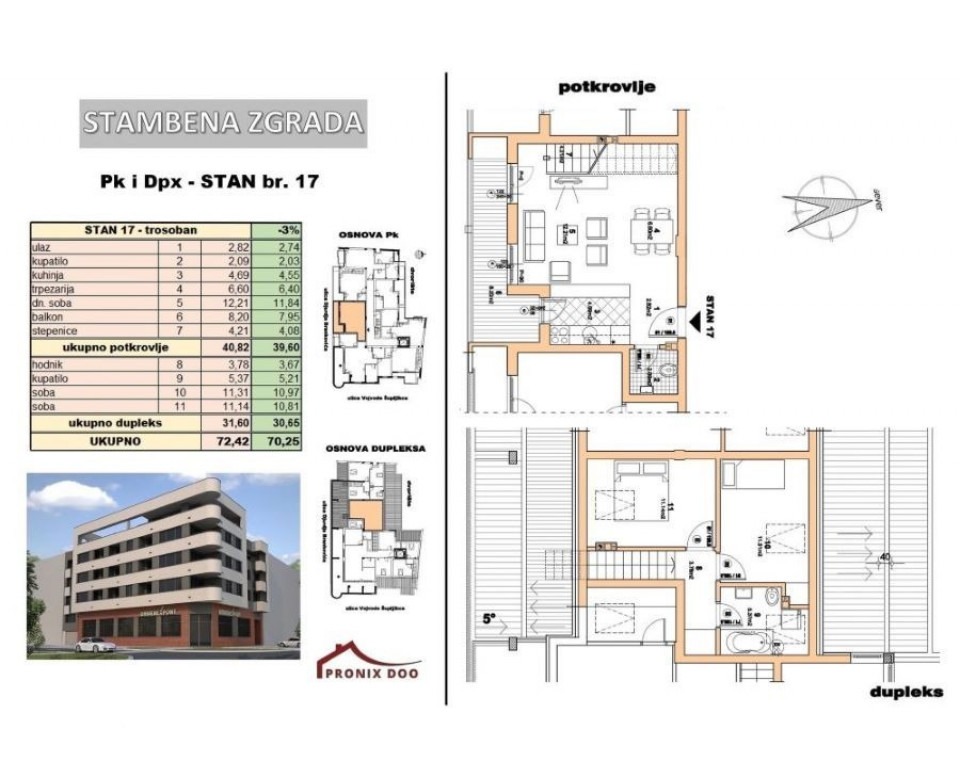New construction Novi Sad Center (Stari grad) - Residential building at 25 Vojvode Supljikca Street