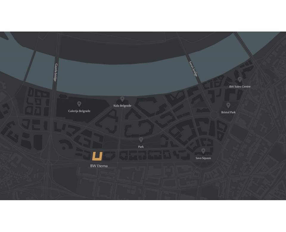 BW Eterna - Beograd na vodi - Novogradnja - Savski venac