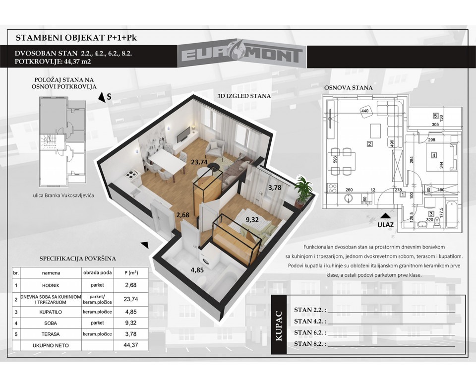 Novogradnja Novi Sad - Kompleks Euromont, Branka Vukosavljevića, Veternička rampa u Novom Sadu