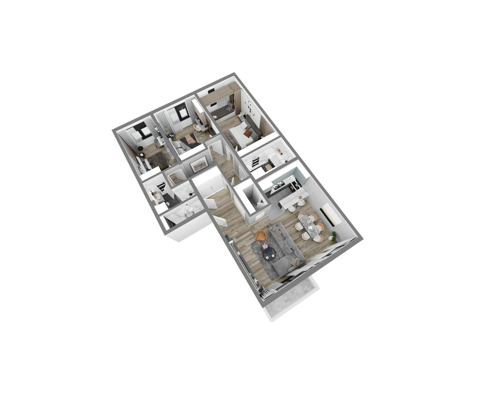 Urban villa - New construction Novi Sad - Tri bagrema street - Veternik