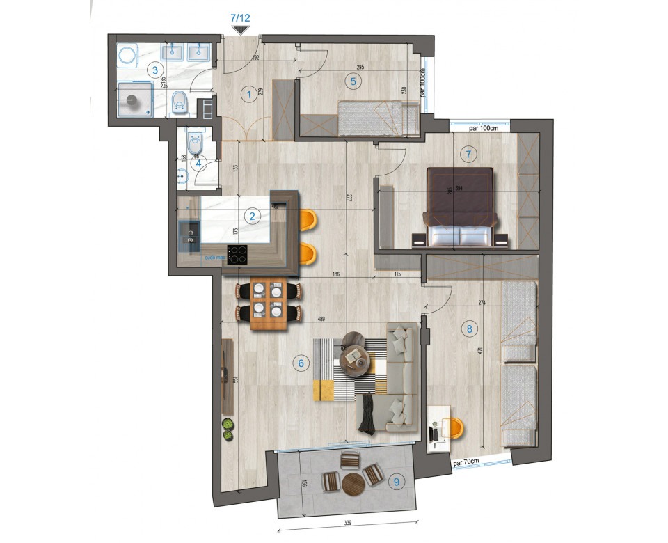 V12 - New construction in New Belgrade - Vojvodjanska street