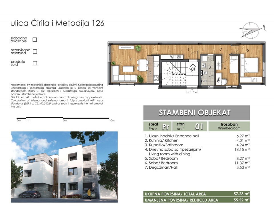 Novogradnja u Novom Sadu - Two Homes - Stambeni objekat u Ćirila i Metodija 126, Novi Sad