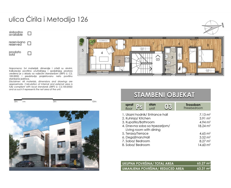 Novogradnja u Novom Sadu - Two Homes - Stambeni objekat u Ćirila i Metodija 126, Novi Sad