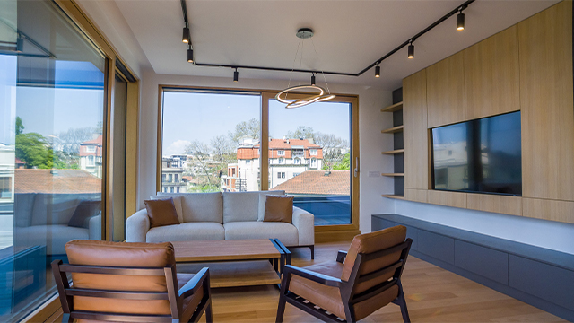 Modernly designed three-bedroom apartment in Vračar