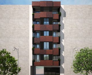 New construction in Novi Sad - the residential building at 16 Marka Miljanova street, Podbara