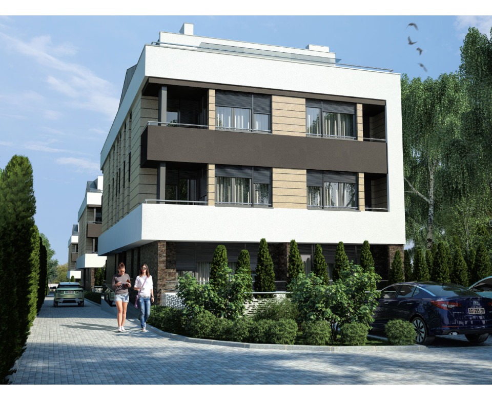 New building in Belgrade, Zemun - Dunavska trilogija