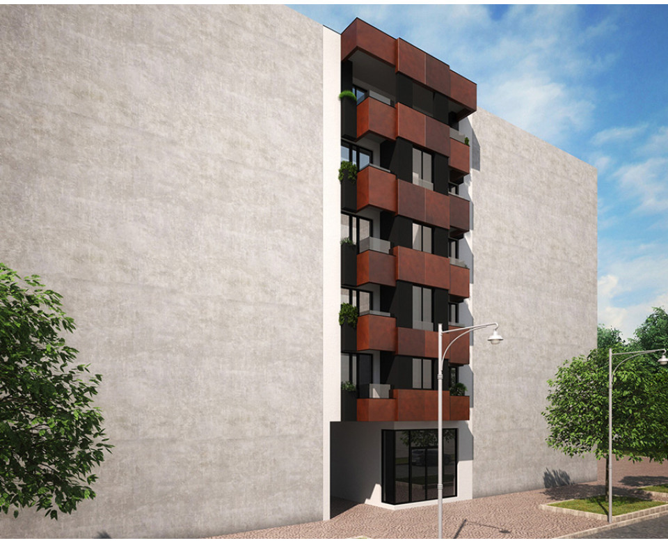 New construction in Novi Sad - the residential building at 16 Marka Miljanova street, Podbara